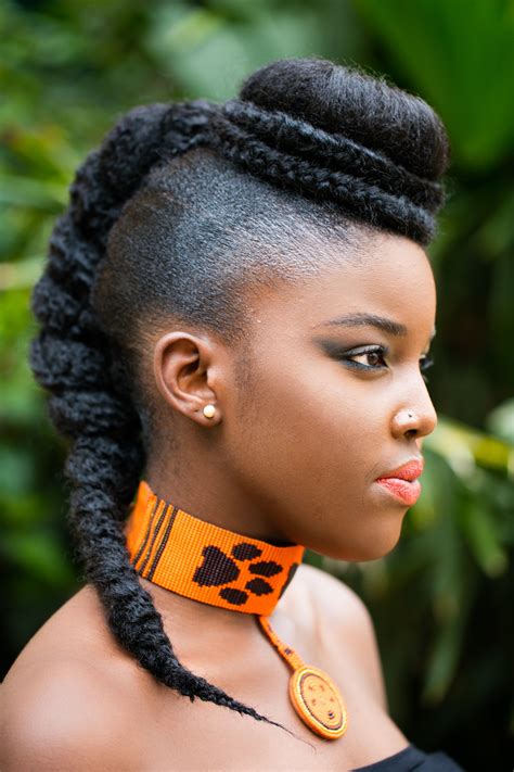 Hair style in africa - Sep 18, 2021 · Fulani braids. Fulani braids are hairstyles made by the Fulani women of West Africa, the hair is usually parted at the middle, left to hang by the side and adorned with beads. A lot of celebrities ...